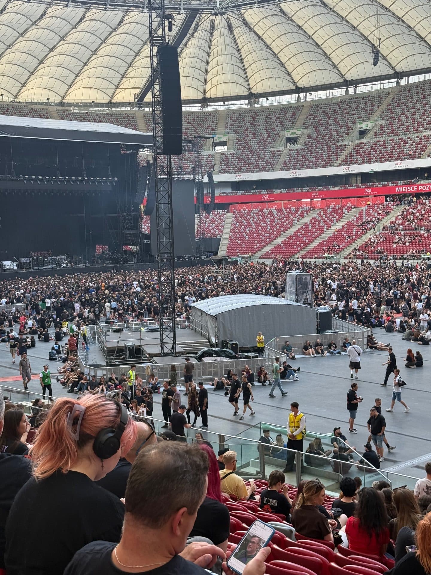 Widok z miejsca — Sektor D20, rząd 19, miejsce 609
